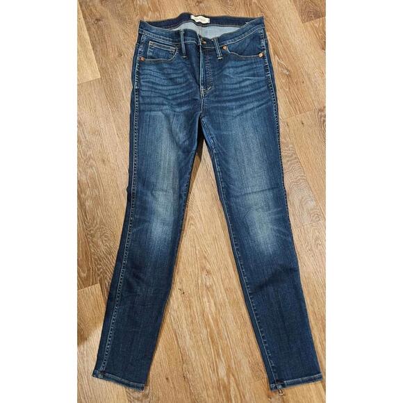 Madewell Denim - Madewell 10 inch High Rise Skinny Dark Blue Jeans Size 30